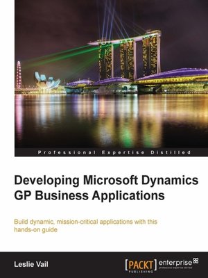 cover image of Developing Microsoft Dynamics GP Business Applications